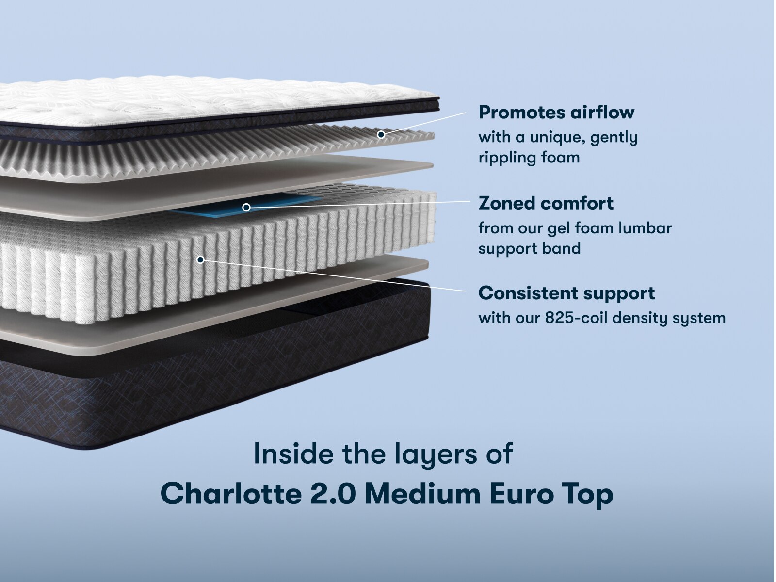Perfect Sleeper® Charlotte 2.0 Medium Euro Top Mattress